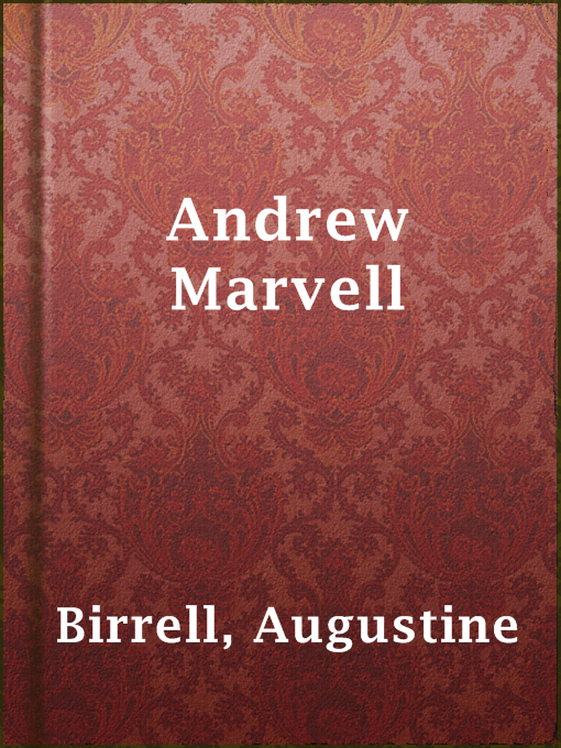 Title details for Andrew Marvell by Augustine Birrell - Available